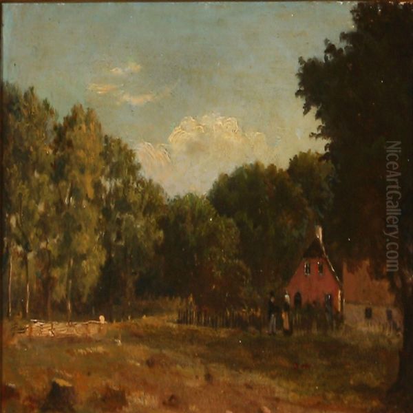 Forest Glade With A Country House - view 1