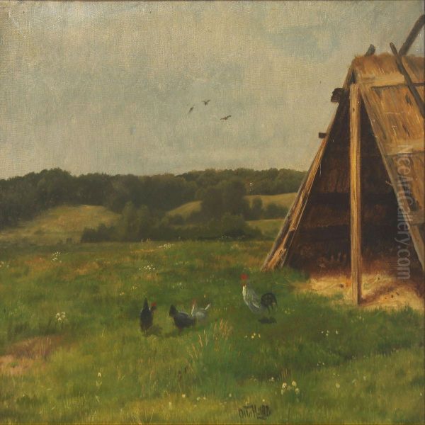 Landscape With Hens - view 1
