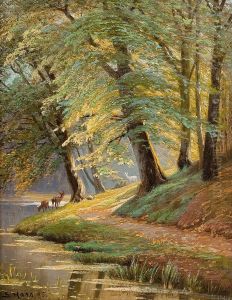 Roe Deer by Siegfried A. Sofus Hass