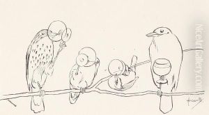 'birds' Tipple' by John Hassall