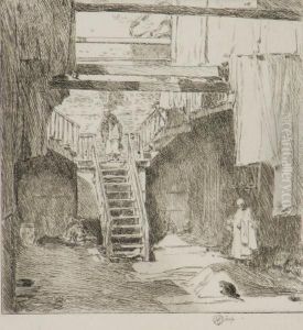 Old Chinatown, San Franciso by Childe Hassam