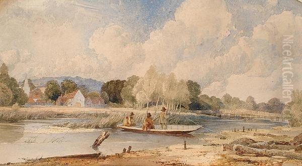 Fishing In A Punt - view 1