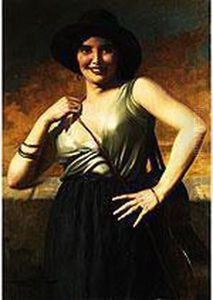 Portrait Einer Jungen Dame by Hans Hassenteufel
