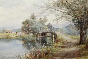Two Views Of Flatford Bridge On The Stour, East Bergholt, Suffolk