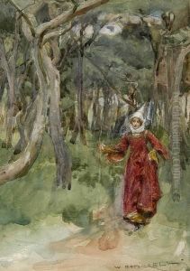 Fair Maid On A Woodland Path Fair Maid On A Woodland Path