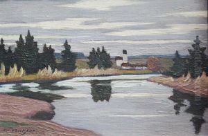 - Landschaft Mit Flussaue - Landschaft Mit Flussaue