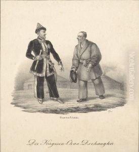 Korgostani Dschanghir-khaan by Eduard Petrovich Hau