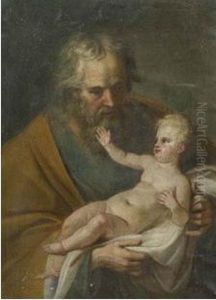 San Giuseppe Con Il Bambino by Joseph Haubert
