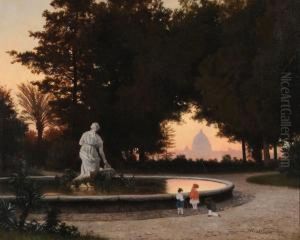 Tramonto A Villa Borghese by Michael Haubtmann