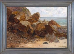 Felsformation Am Strand by Michael Haubtmann