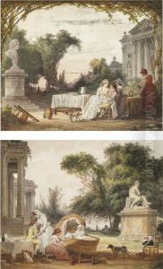 Le Dejeuner Sous Un Berceau by Jean-Jacques Hauer
