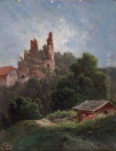 Burgruine Hals Bei Passau by Carl Haunold