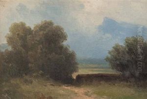 Der Untersberg Von Wolken Umgeben by Carl Haunold
