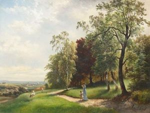 "partie Aus Dem Schlosspark In Pozleindorf". by Carl Haunold