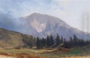 Schneebergseen From The Puchberg by Karl Franz Emanuel Haunold