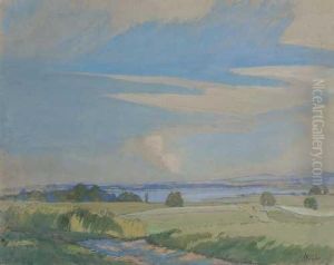 Landschaft Am Chiemsee by Alfred Haushofer