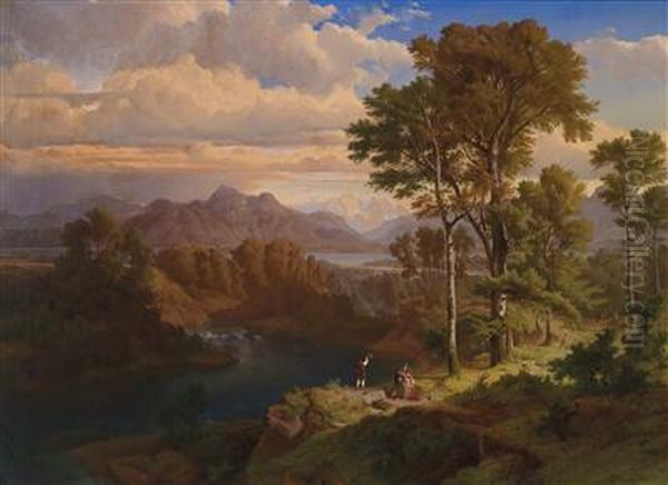 Mountain Landscape In Upper Bavaria - view 1