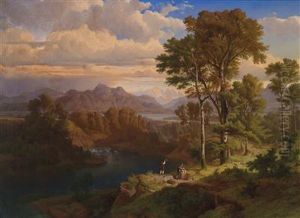 Mountain Landscape In Upper Bavaria