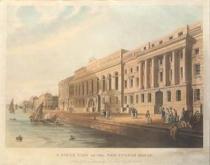 A South View Of The New Custom House by Daniel Havell