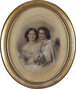 Mary And Caroline Madeline Blair by Edmund I Havell