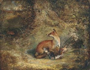A Fox With A Pheasant A Fox With A Pheasant