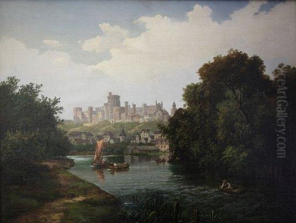 Windsor Castle From The Thames - view 1