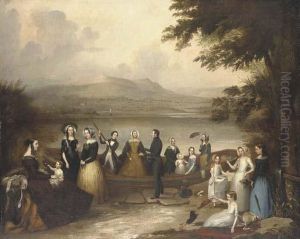 Group Portrait Of A Family by Joseph Patrick Haverty
