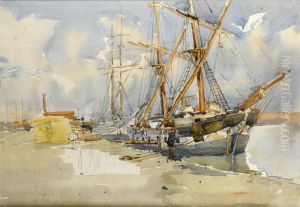 The Quayside by William Th. Martin Hawksworth
