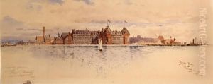 Historic Chamberlin Hotel In Fort Monroe, Virginia On The Chesapeake Bay by Hughson Hawley