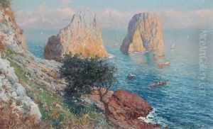 View Of The Faraglioni, Capri View Of The Faraglioni, Capri