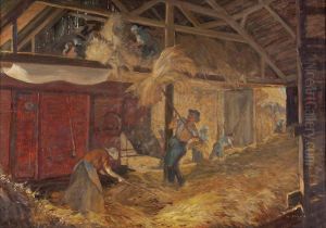 An Der Dreschmaschine by Karl Hayd