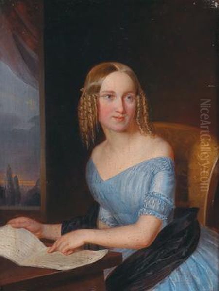 Portrait Of Young Lady Sitting - view 1