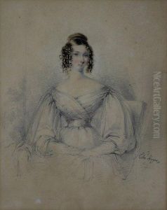 Portrait Of A Lady
Half Length by Edward Hayes