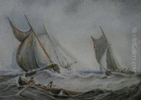 Fishing Boats In A Swell - view 1