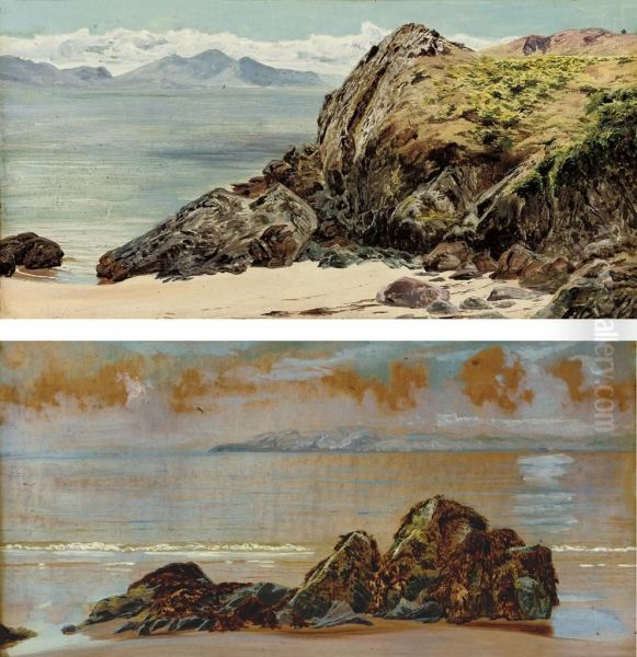 The Rivals, Llanddwyn; And Rocks On A Beach - view 1