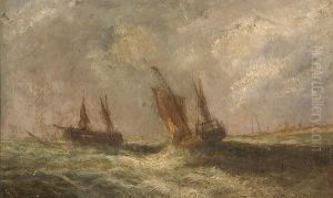Vessels Off A Coastline by Lee Hayes