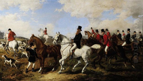 John Poyntz, 5th Earl Spencer (1835-1910) With The Ward Union Hunt,1877. - view 1