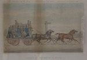 Cars Travellingin The South Of Ireland by Michael Angelo Hayes