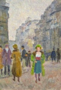 La Femme En Vert by Louis Hayet