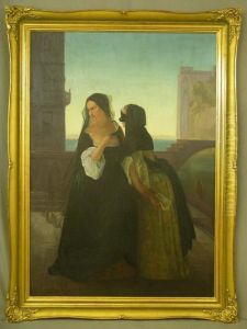 Portrait Study Of Two Venetian Women by Francesco Paolo Hayez