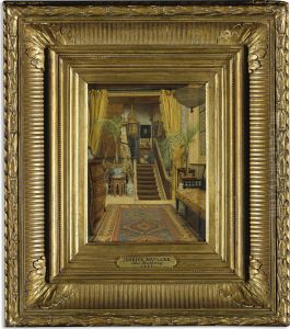 The Hallway With Potted Palms