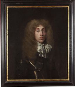 Half Length Portrait Of A Young Man In Armour And White Cravat