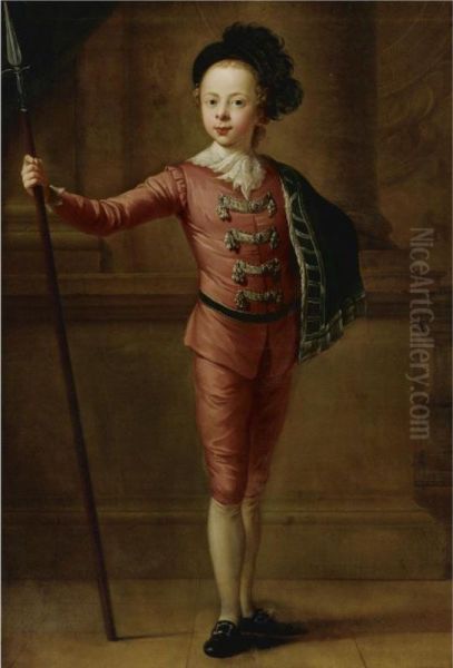 Portrait Of A Young Boy In Fancy Dress - view 1