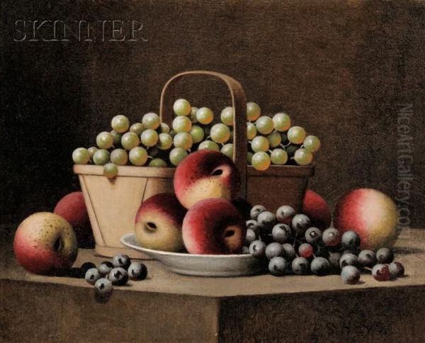 Still Life With Peaches And Grapes - view 1