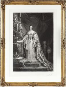 Queen Victoria In Coronation Robes by Sir George Hayter