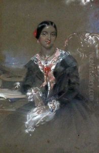 Portraits Of Captain In The Dragoon Guards And His Wife by John Hayter