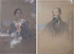 Half-length Portraits Of Captain J Henry Petie; And Mrs Petie