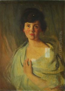 Portrait Of A Young Woman by Arthur Merton Hazard