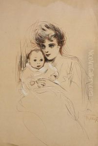Mother And Child by Lady Hazel Lavery