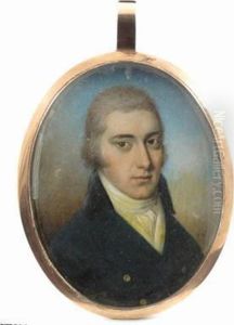 A Gentleman, Head And Shoulders, Facing Right, Wearing A Green Coat